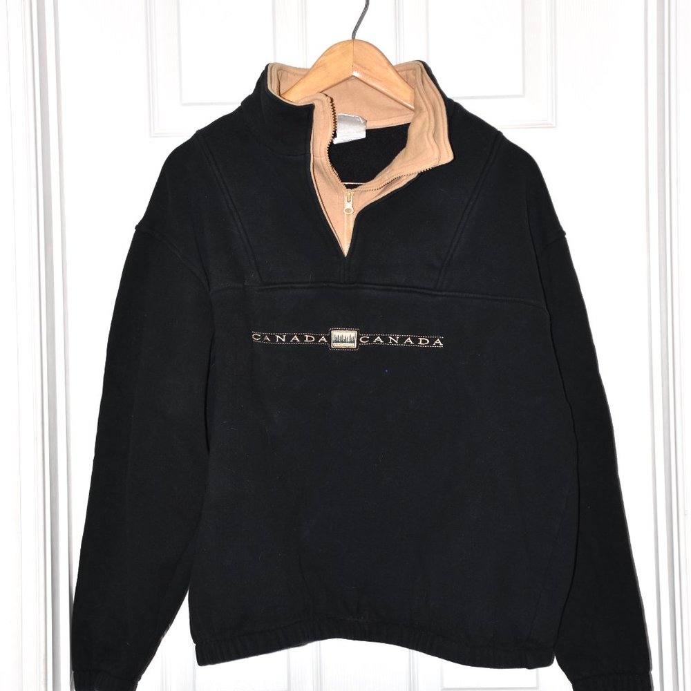 Vintage Canada Quarter-zip Sweatshirt